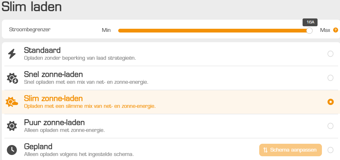 Slim laden met peblar laadpaal