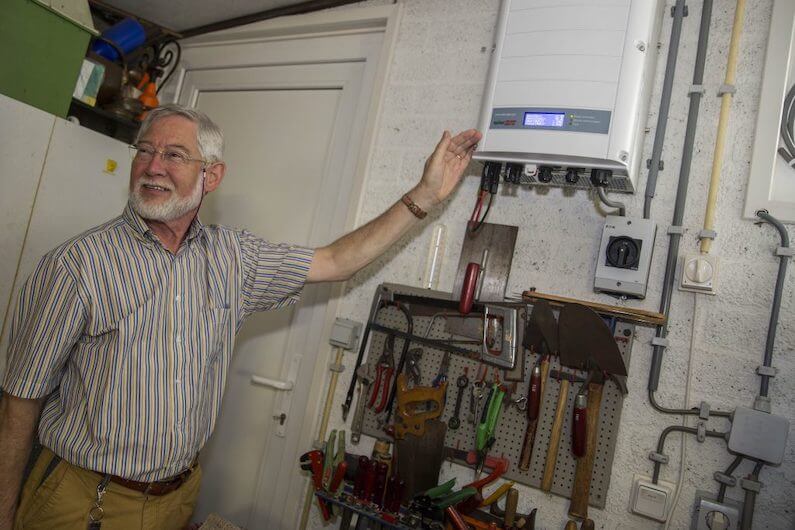 SolarEdge 10K-omvormer in een woning in Sprang-Capelle